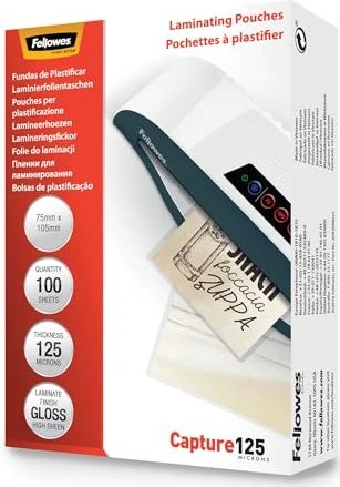 Fellowes Laminierfolien, 75x105mm, 2x 125µm, glänzend, 100 Stück