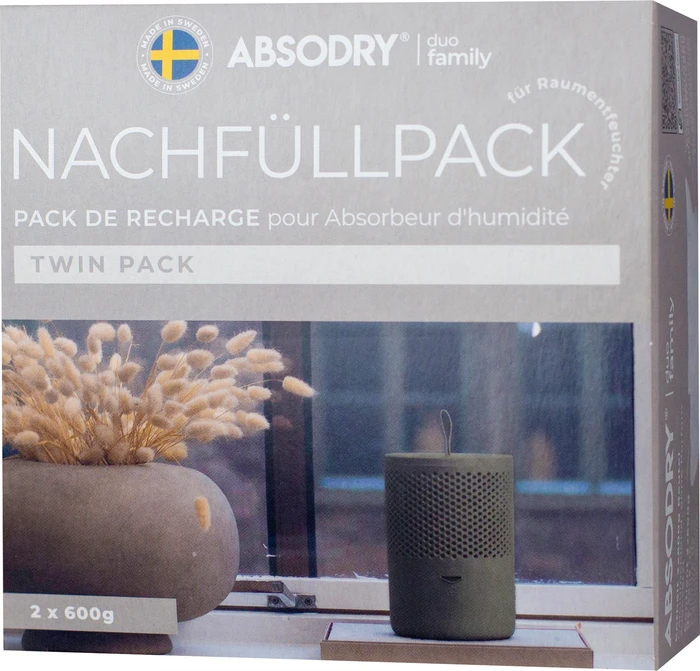 Absodry Duo Family Nachfüllpackung, 1.20kg (2x 600g)