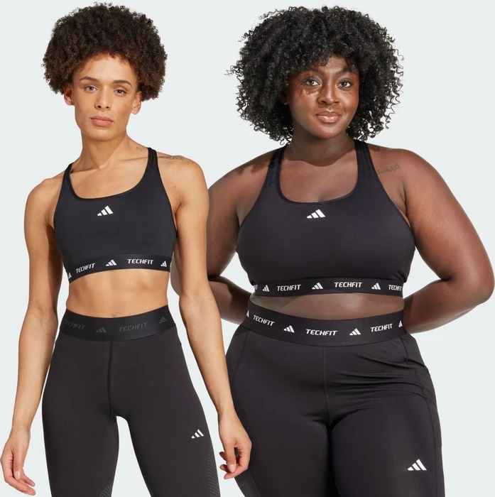 adidas TECHFIT Medium-Support Sport-BH black (Damen)