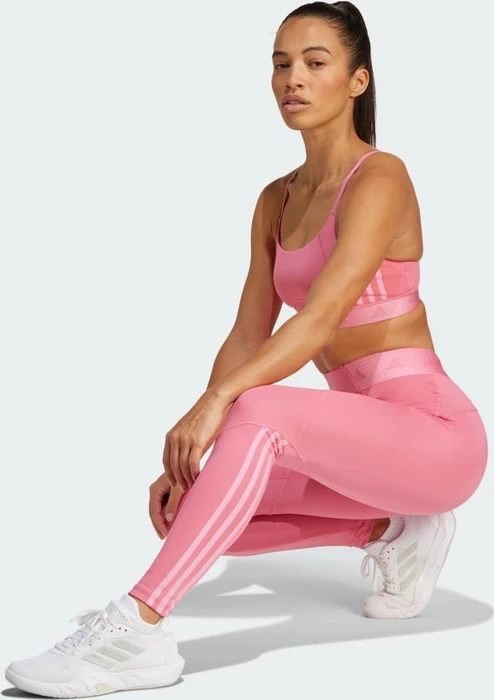 adidas Hyperglam Full-Length Hose lang pink fusion/bliss pink (Damen)