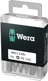 Wera DIY 855/1 Z Pozidriv Bit 1/4", PZ1x25mm, 10 Stück