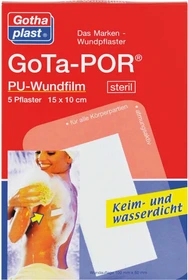 Gothaplast GoTa-POR PU-Wundfilm steril, 10 x 15cm, 5 Stück