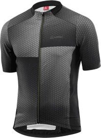 Löffler Flux Hotbond RF Full-Zip Trikot kurzarm black/lemon (Herren)