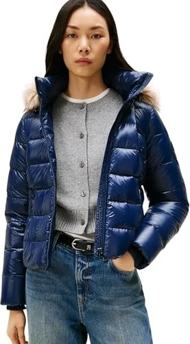 Tommy Hilfiger Gloss Down Slim Jacke dark night navy (Damen)