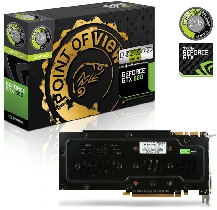 Point of View GeForce GTX 680 Exo, 4GB GDDR5, 2x DVI, HDMI, DP