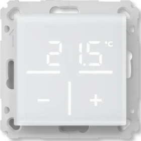 eQ-3 HomeMatic Glas-Wandthermostat mit CO2-Sensor weiß, Funk-Wandthermostat