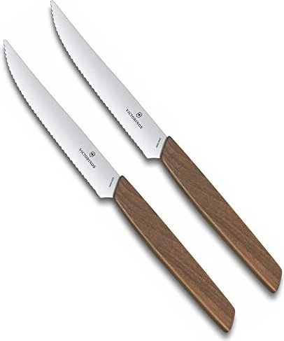 Victorinox Swiss Modern Steakmesser 12cm braun, 2 Stück