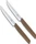 Victorinox Swiss Modern Steakmesser 12cm braun, 2 Stück (6.9000.12WG)