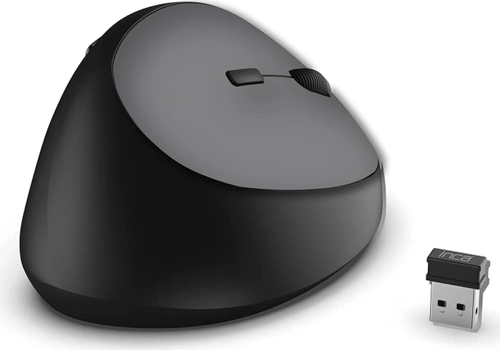 Inca IWM-279G Vertical Wireless Mouse grau, USB