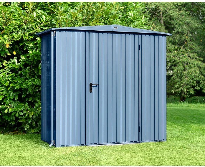 EcoStar Trend Euroline Typ 1 Gerätehaus taubenblau