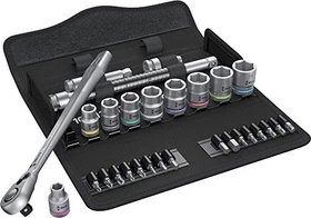 Wera 8100 SB 8 Zyklop Metal Switch Bitset/Steckschlüsselsatz inkl. Tasche, 29-tlg.