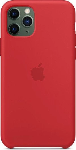 Apple Silikon Case für iPhone 11 Pro rot