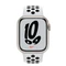 Apple Watch Nike Series 7 (GPS) 41mm Aluminium Polarstern mit Sportarmband Pure Platinum/schwarz Vorschaubild