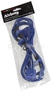 BitFenix Alchemy SATA-Stromadapter 4-Pin [IDE] auf 4x 15-Pin [SATA] 20cm, sleeved blau/blau