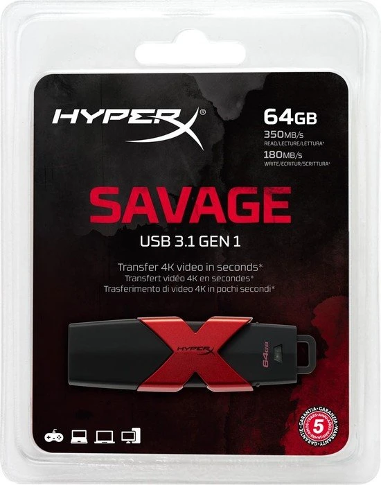 Kingston FURY Savage 64GB, USB-A, USB 3.2 Gen 1×1