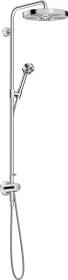Hansgrohe Axor One Showerpipe mit Thermostat und Kopfbrause 280 1jet Unterputz chrom