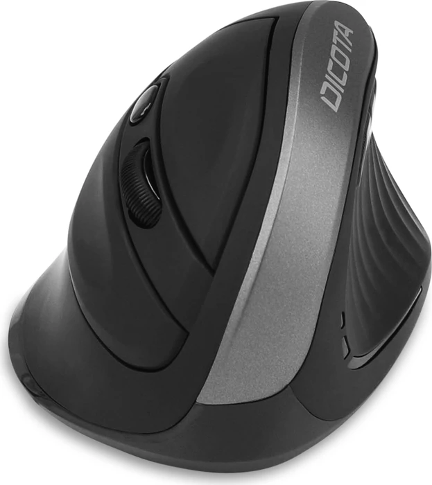 Dicota RELAX Wireless Ergonomic Mouse schwarz/silber, USB