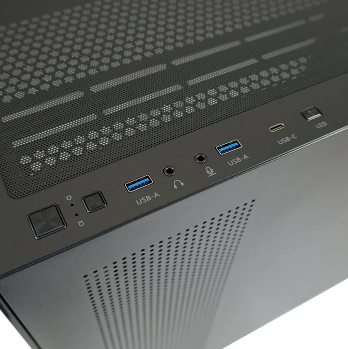 LC-Power Gaming 715B Seamless_X, schwarz, Glasfenster