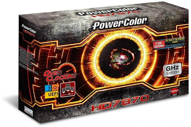 PowerColor Radeon HD 7870 GHz Edition, 2GB GDDR5, DVI, HDMI, 2x mDP