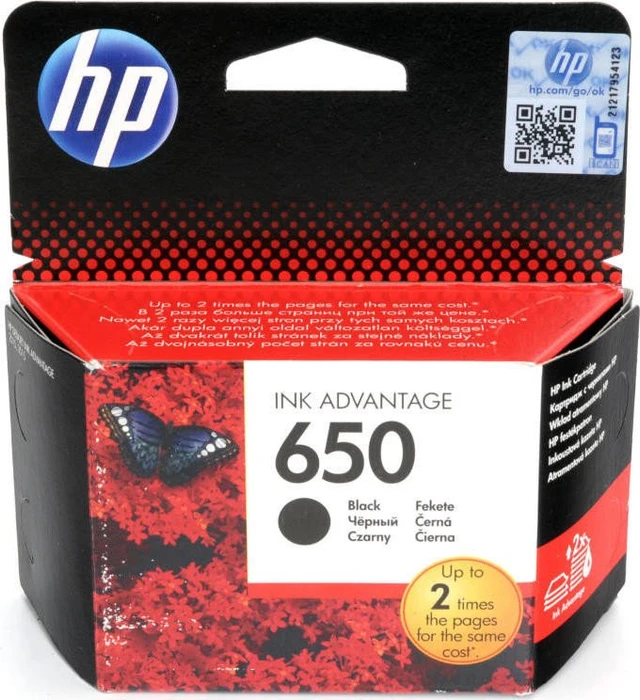 HP Druckkopf mit Tinte 650 schwarz