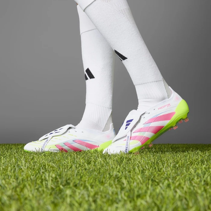 adidas Predator Elite Fold-Over Tongue FG cloud white/lucid pink/lucid lemon