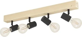Eglo Townshend 3 Spot 4-flammig braun/schwarz
