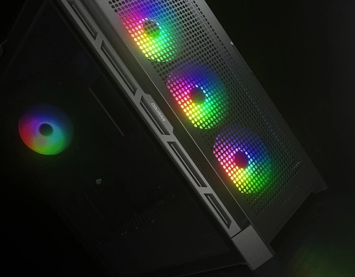 Cougar Airface Pro RGB, schwarz, Glasfenster