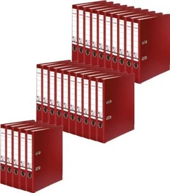Falken Recycolor Ordner 2-Ring, 50mm, A4, bordeaux, 25er-Pack