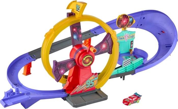 Mattel Cars Lightning McQueen Celebration Rennstrecke
