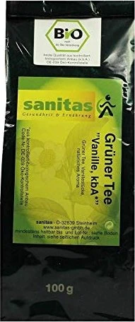 Sanitas Bio Grüner Tee Vanille, 100g