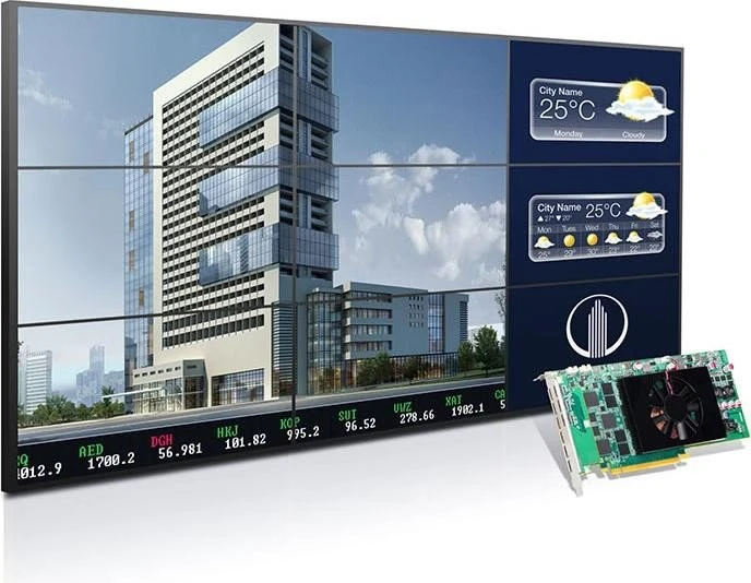 Matrox C900, 4GB GDDR5, 9x Mini HDMI