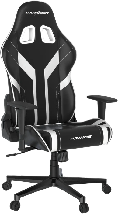 DXRacer Prince Series PM88 Gamingstuhl, schwarz/weiß
