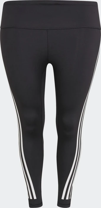 adidas Optime TrainIcons 3-Streifen große Größen Hose 7/8 black/white (Damen)