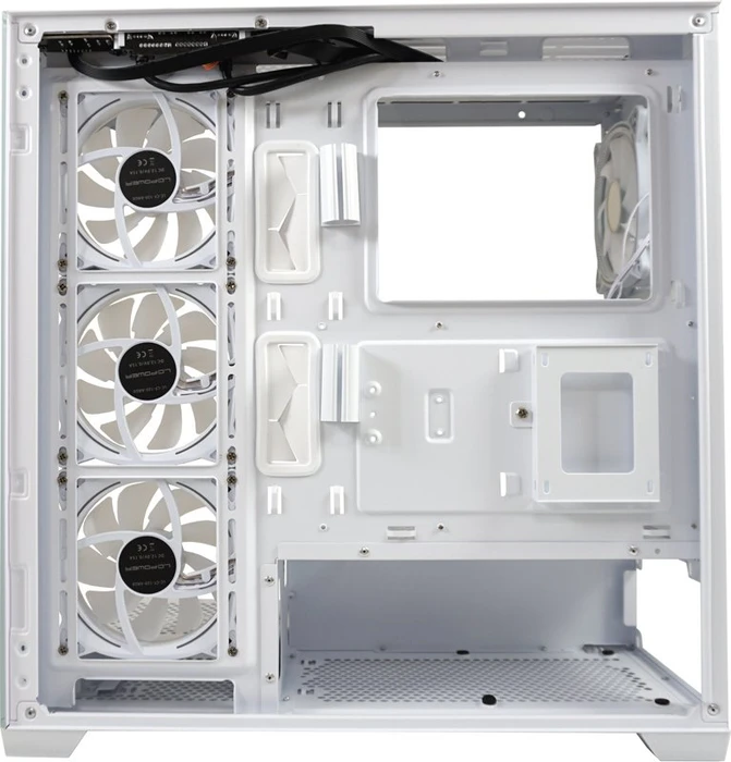 LC-Power Gaming 715W Seamless_Pale_X, weiß, Glasfenster