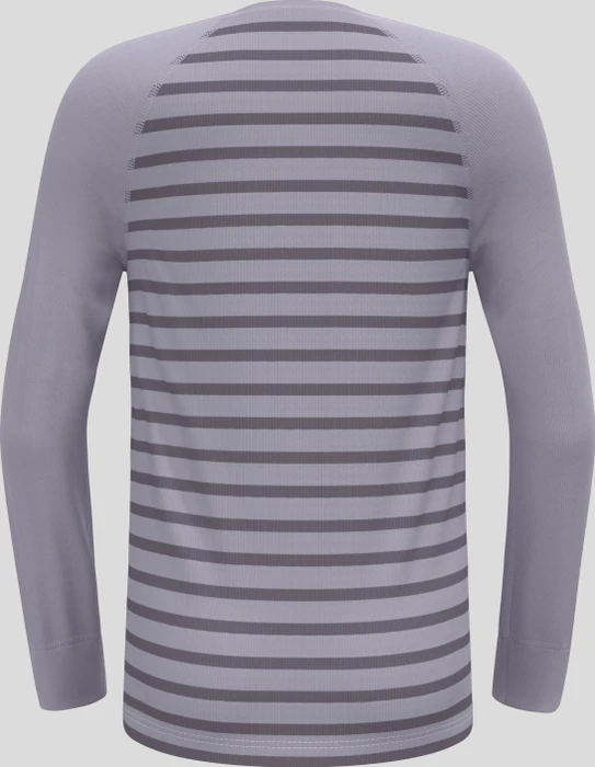 Odlo Active Warm Eco Stripes Funktionsshirt langarm misty lilac/gray ridge (Junior)