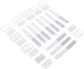 LABEL THE CABLE LTC Mini Tags Klett-Kabelbinder, weiß, 10er-Pack