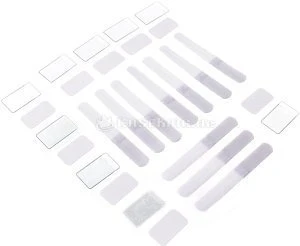 LABEL THE CABLE LTC Mini Tags Klett-Kabelbinder, weiß, 10er-Pack