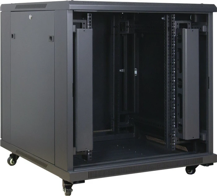 Inter-Tech SNB-8815 Serverschrank 15HE, Sicherheitsglastür, IP2X, 800mm tief
