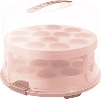 Rotho Fresh XL Tortenglocke Aufbewahrungsbehälter linnea pink