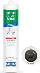 Otto-Chemie Ottoseal S 100 C67 Sanitär-Silikonkleber anthrazit, 300ml