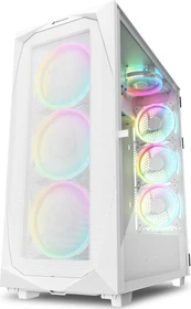 Sharkoon REV300 White, weiß, Glasfenster