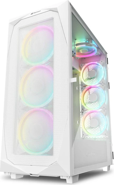 Sharkoon REV300 White, weiß, Glasfenster