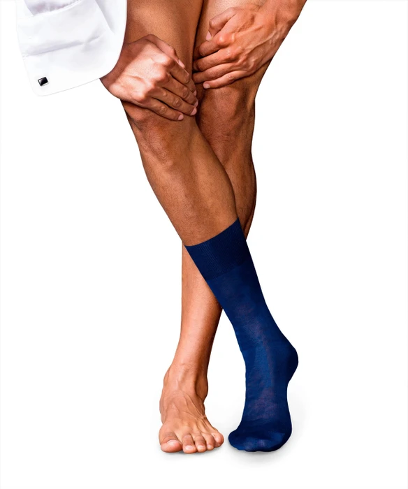 Falke No. 9 Pure Fil d'Écosse Socken royal blue (Herren)