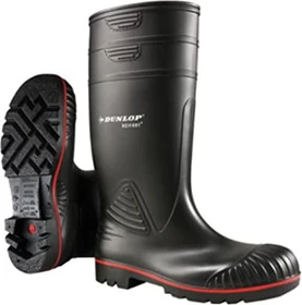 Dunlop Acifort Heavy Duty Full Safety schwarz/rot
