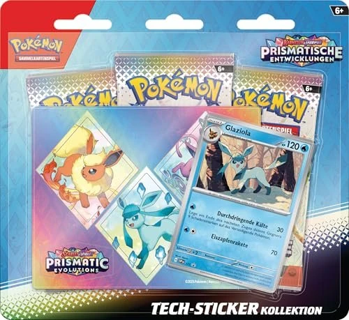 Pokémon - Karmesin & Purpur Prismatische Entwicklungen Tech Sticker Kollektion