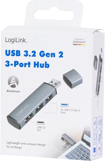 LogiLink USB-Hub, 3x USB-A, USB-A 3.0 [Stecker]