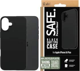 PanzerGlass Safe TPU Case für Apple iPhone 16 Plus schwarz