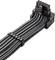 CableMod Universal Pro ModMesh, 12V-2x6 Kabel, StealthSense, natives 12V-2x6 Kabel, 1x 16-Pin PCIe 5.1 Stecker auf 16-Pin PCIe 5.1 Stecker, 90°, Variante B, carbon, 60cm Vorschaubild