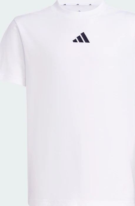adidas Essentials T-Shirt kurzarm weiß/schwarz (Junior)