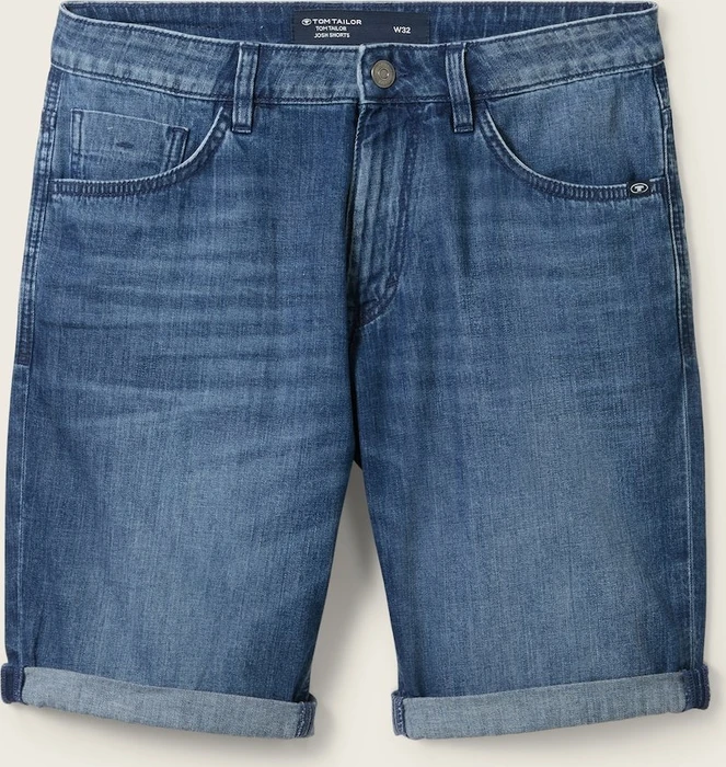 Tom Tailor Ultra Light Josh Jeansshorts Jeans used mid stone blue denim (Herren)